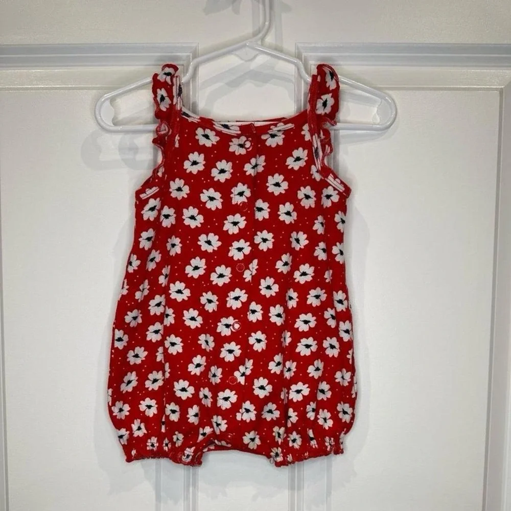 Carters Flower Girls Romper Size 3-6 Months
